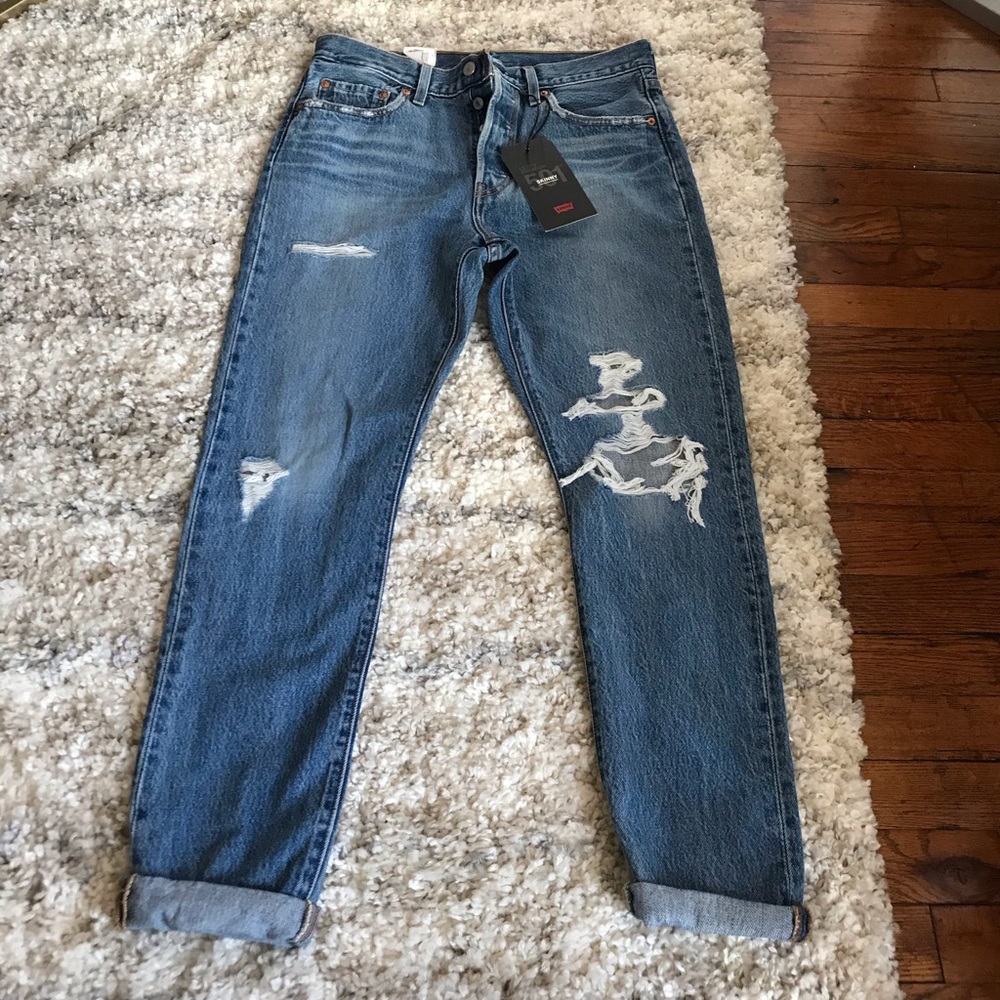 Levi’s 501‎ Distressed Skinny Jeans - Picture 3 of 7